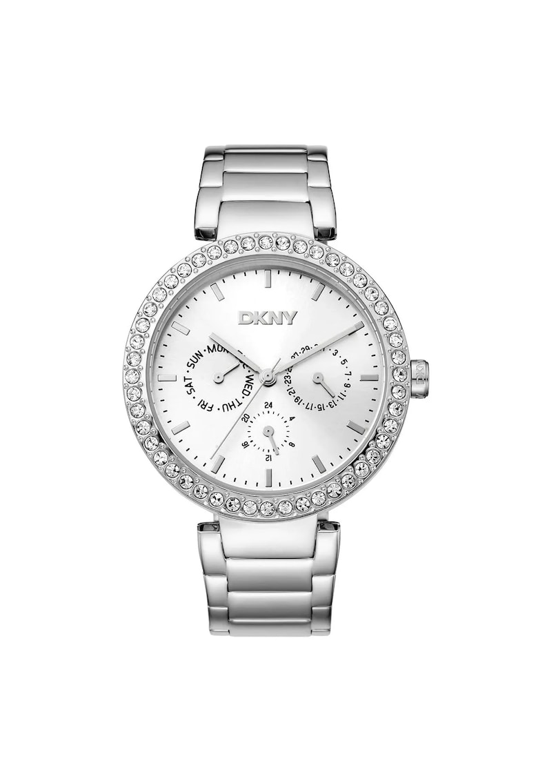 Ceas dama DK1L044M0035 - otel - 40mm - gri - mecanism quartz - rezistent la apa 5 ATM