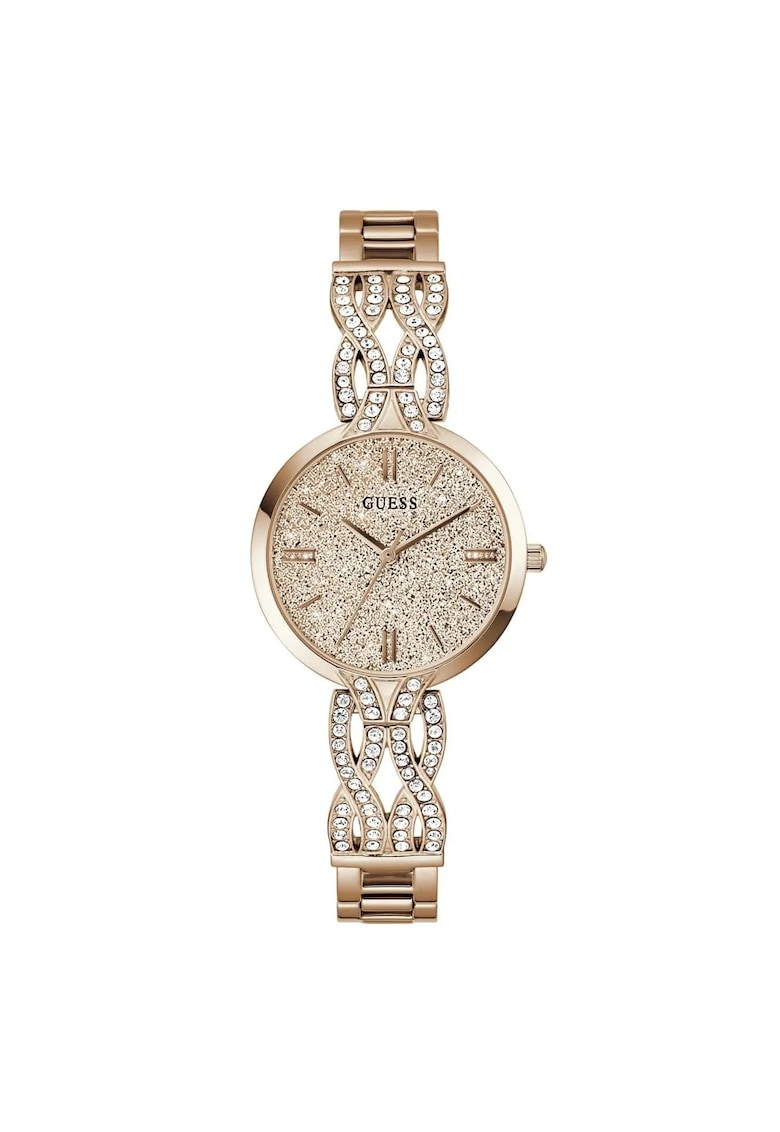 Ceas de mana pentru femei - model GW0868L4 - roz auriu - 31x34mm - curea din otel - mecanism quartz