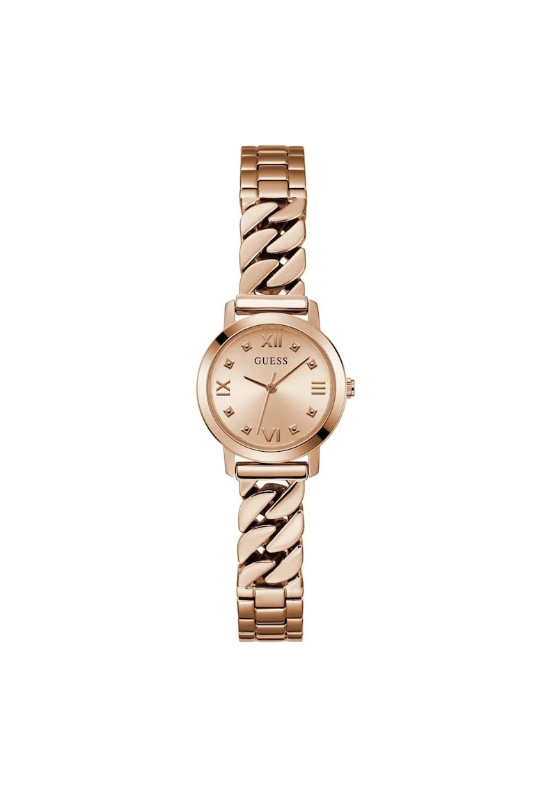 Ceas dama model GW0867L3 - mecanism quartz - rezistent la apa 3 ATM - culoare roz aurie - diametru 25 mm