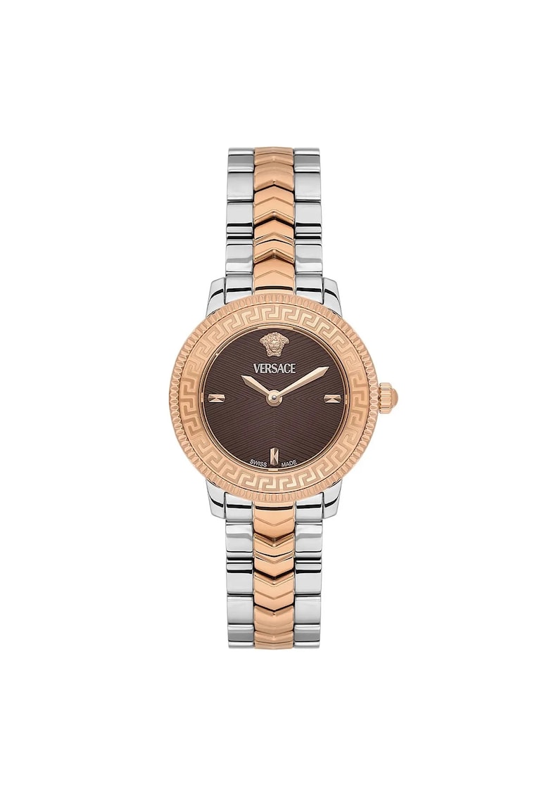 Ceas de mana dama model VEUCA0624 - 30 mm - auriu - curea roz aurie - mecanism quartz