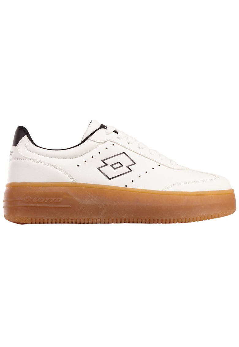 Tenisi dama - Iskar PF RB - alb-negru - piele sintetica - interior textil