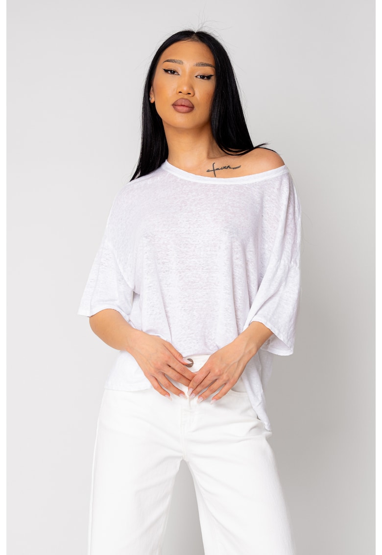 Tricou dama din 100% IN - White 16980 - Alb optic