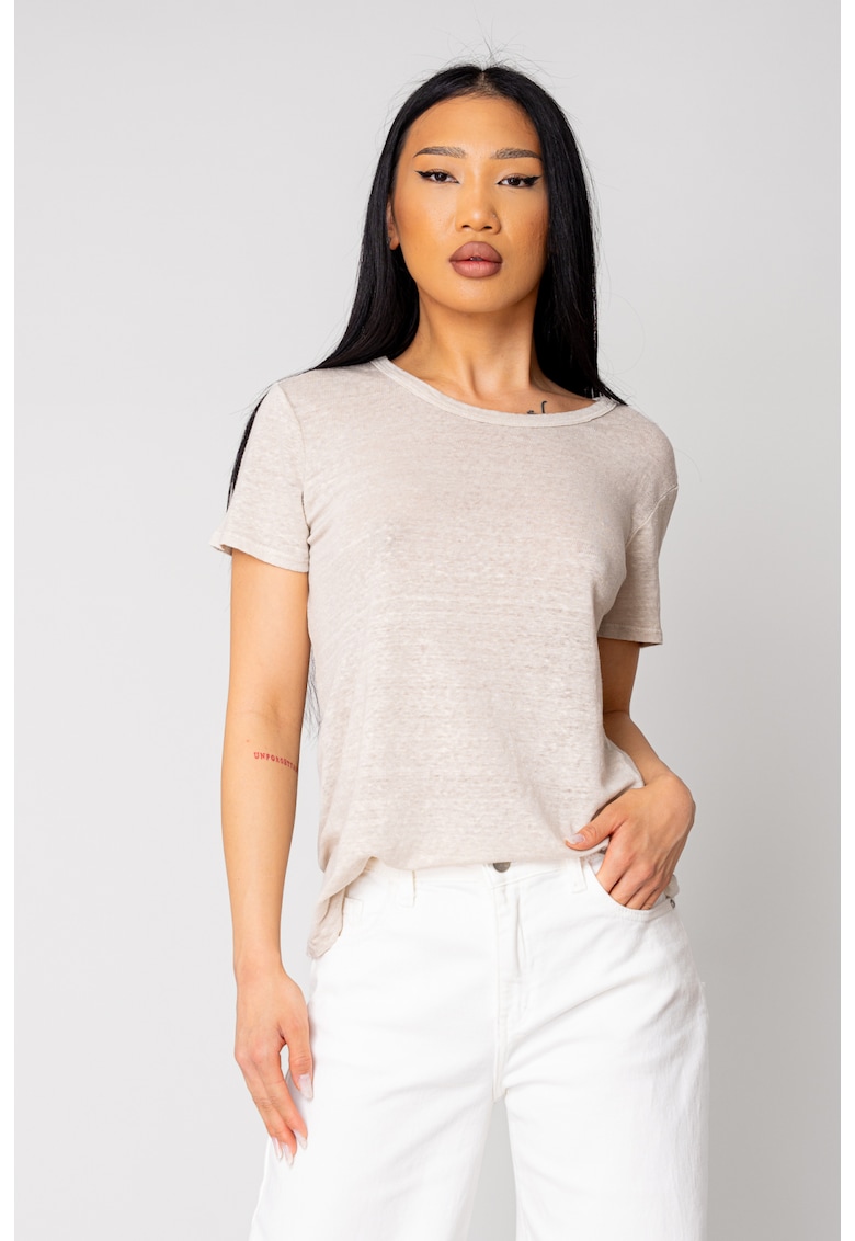 Tricou dama din 100% IN - Beige 16982 - Bej