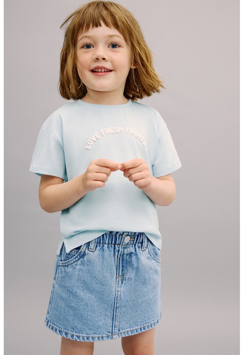 Fusta din denim cu talie medie