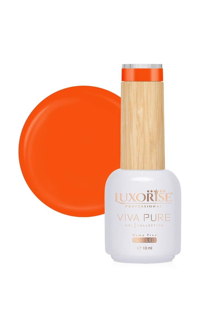Oja Semipermanenta Hema Free Viva Pure - Fiery Orange 10ml
