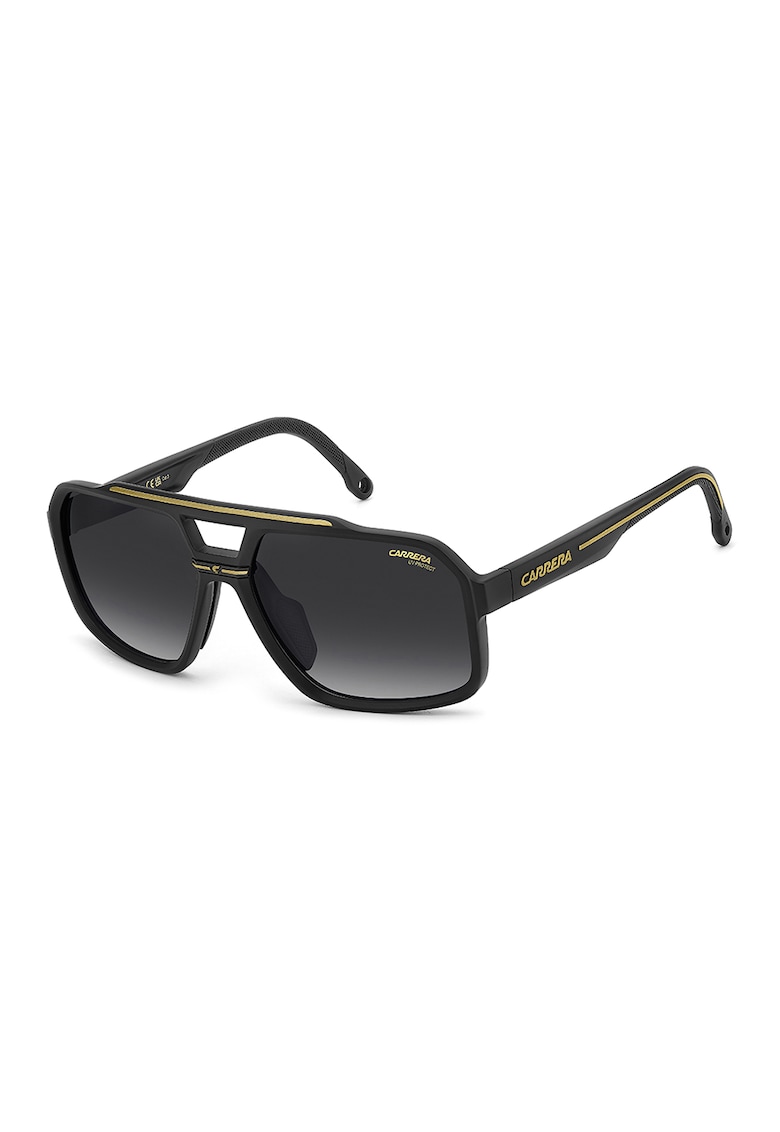 Ochelari de soare aviator cu logo - Negru