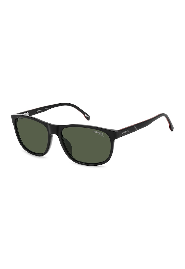 Ochelari de soare wayfarer cu lentile polarizate - Rosu/Negru/Gri