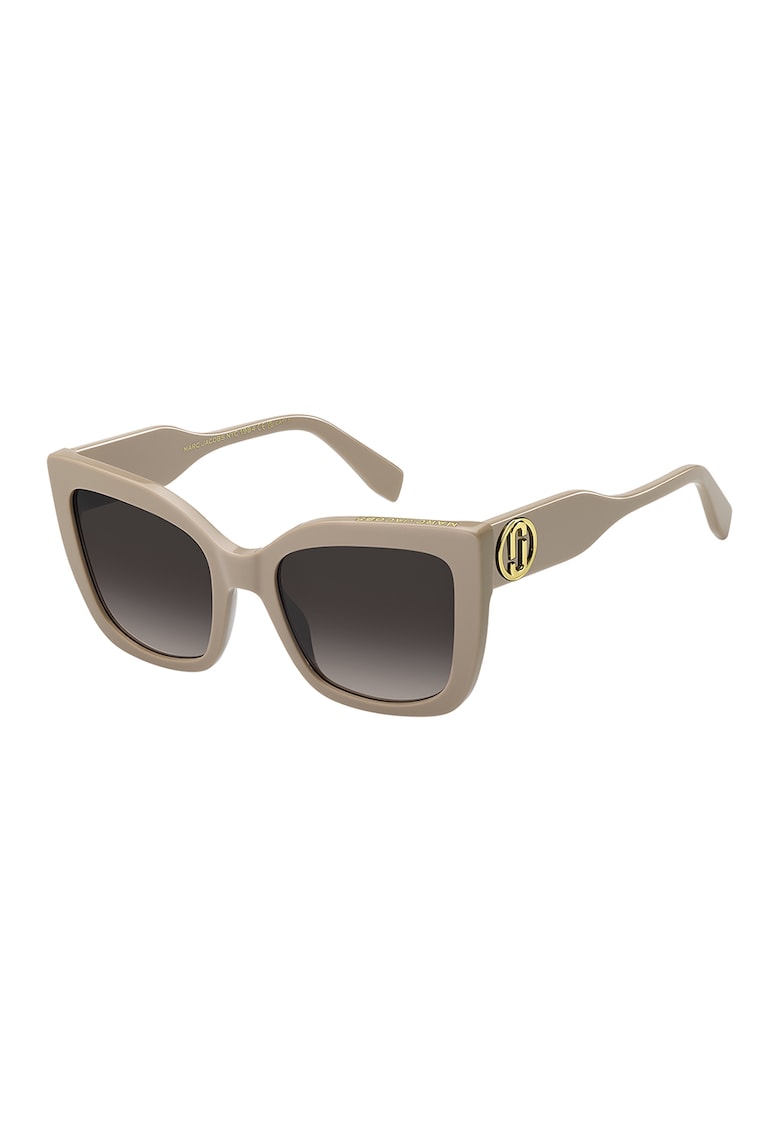 Ochelari de soare cat-eye cu lentile in degrade - Auriu/Maro deschis