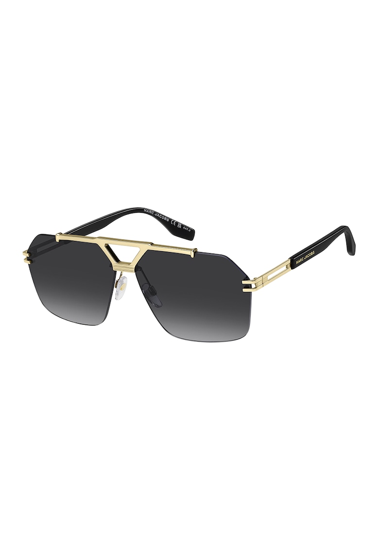 Ochelari de soare aviator cu lentile in degrade - Auriu/Negru