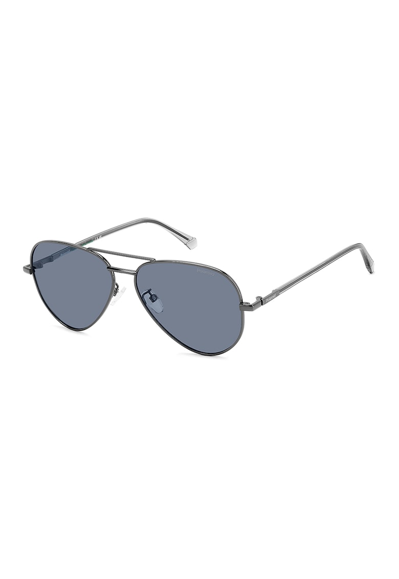 Ochelari de soare aviator cu lentile polarizate - Argintiu inchis
