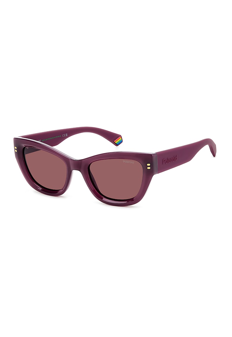 Ochelari de soare cat-eye cu lentile polarizate - Rosu stins
