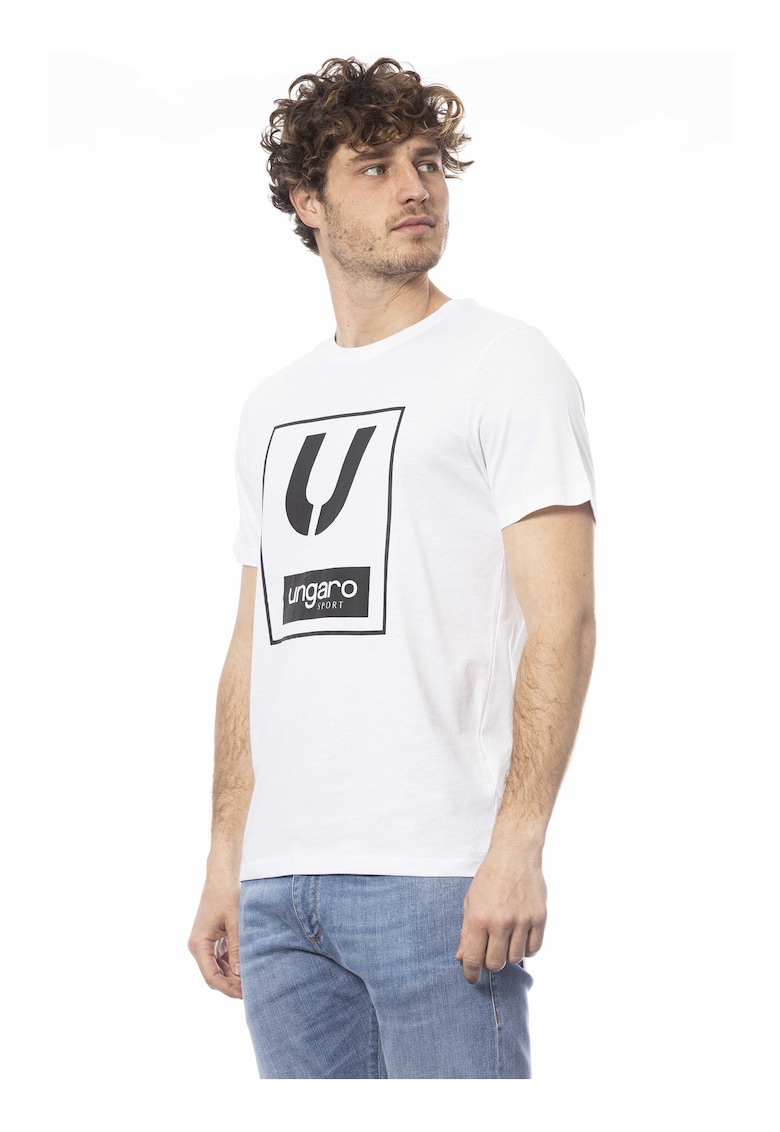 Ungaro Tricou din bumbac cu imprimeu logo - Alb