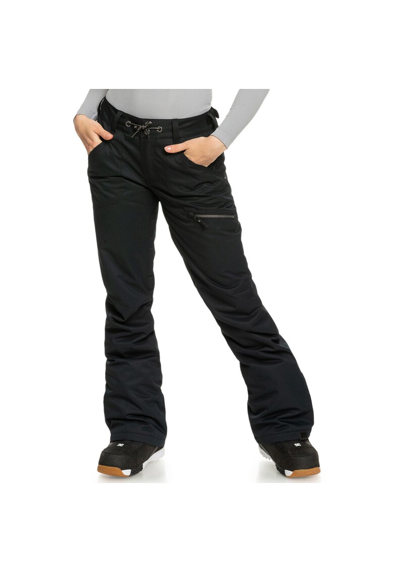 Pantaloni de ski cu talie medie cu buzunare