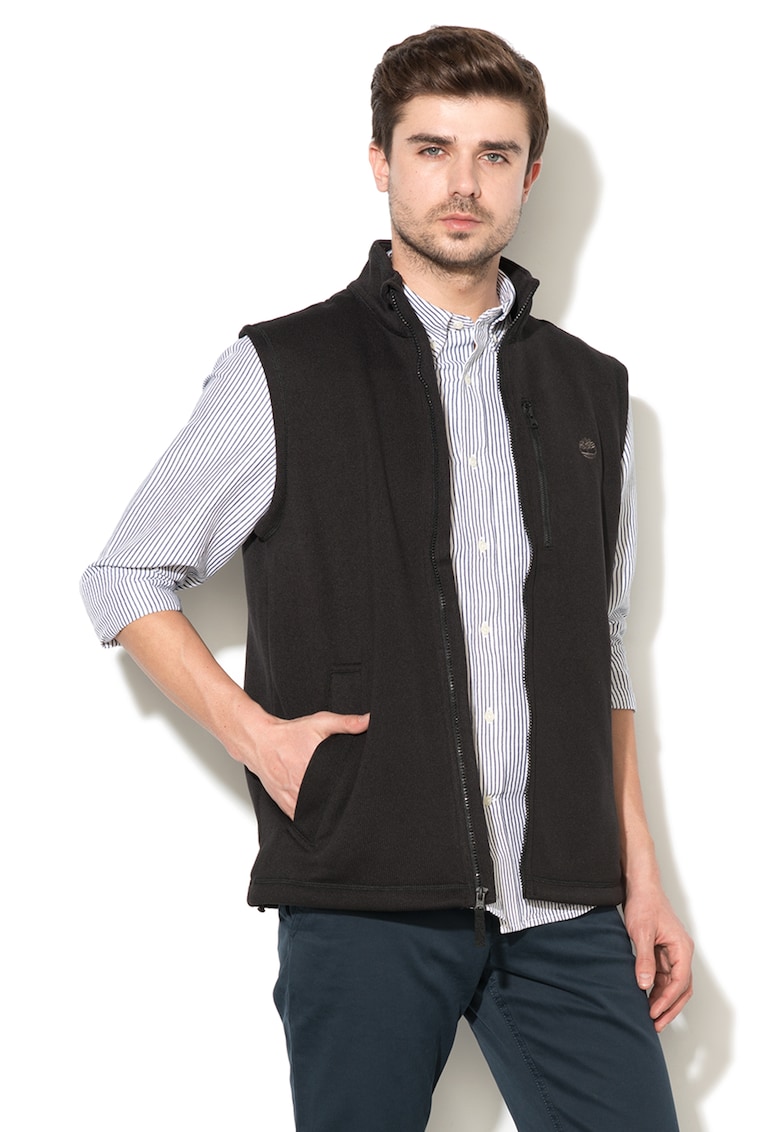 Vesta tricotata cu captuseala din fleece