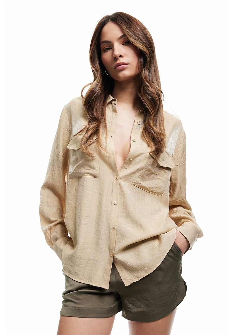 Pantaloni scurti vaporosi cu snur de ajustare