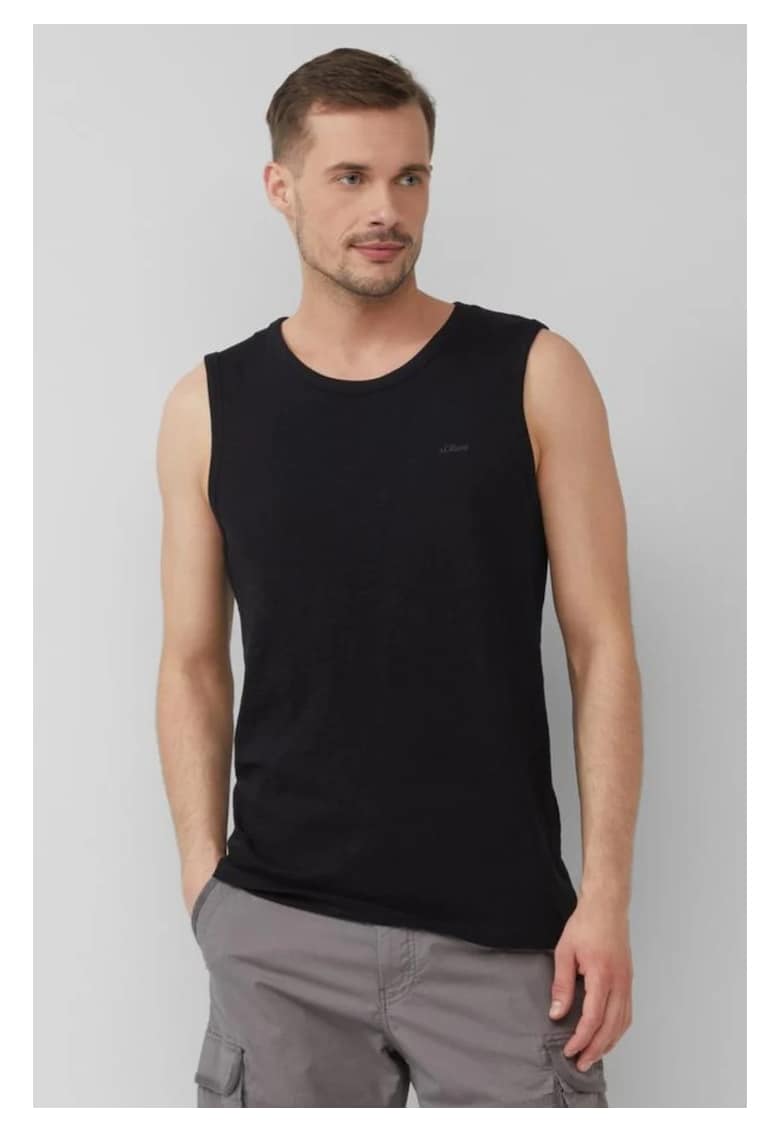 Tricou barbati din bumbac fara maneci - Regular fit