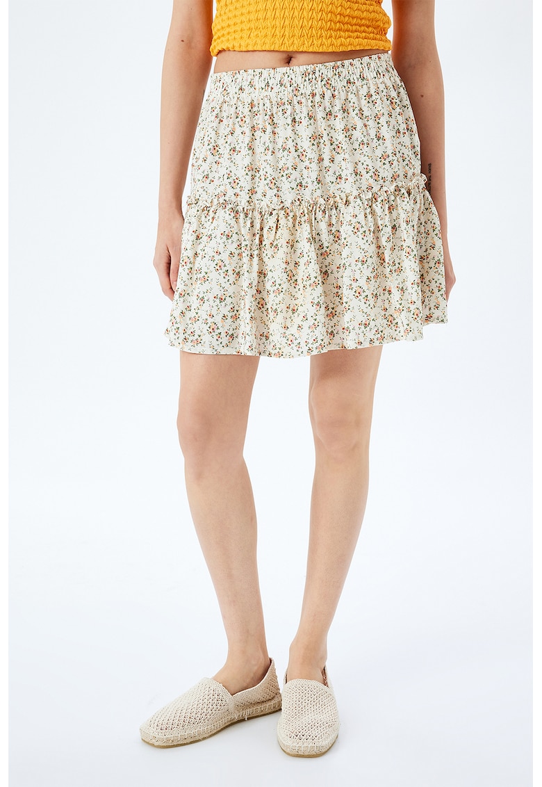 Fusta stratificata cu model floral