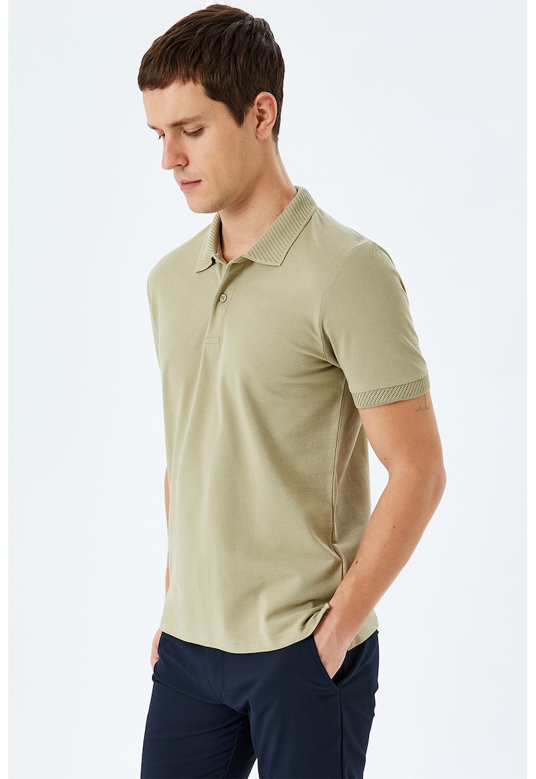 Tricou polo slim-fit din bumbac