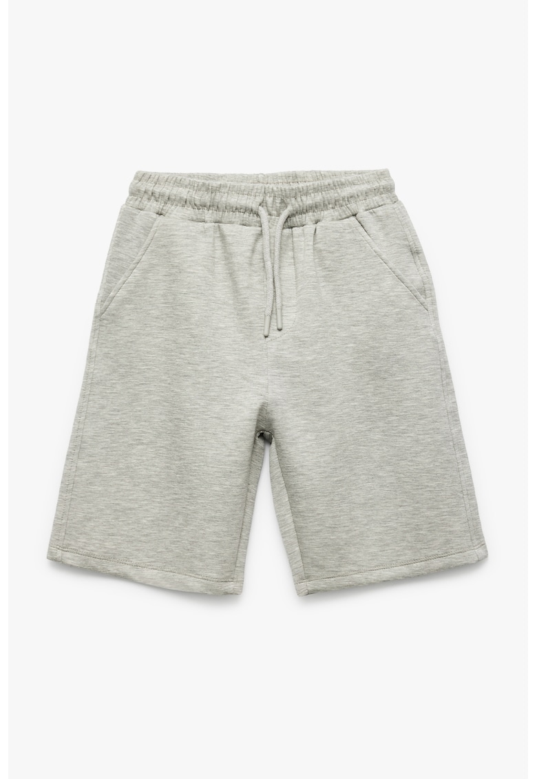 Pantaloni scurti uni cu buzunare laterale