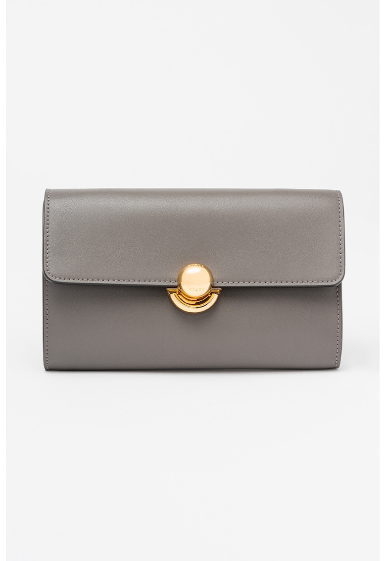 Geanta din piele cu bareta de umar si inchidere cu clapa Sfera Geanta din piele cu bareta de umar si inchidere cu clapa Sfera