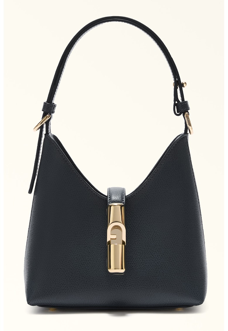 Geanta hobo din piele cu logo discret Iride