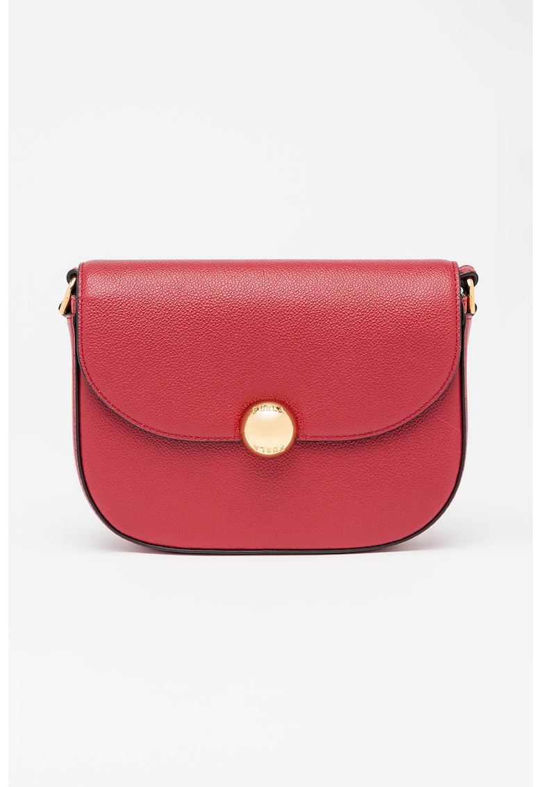 Geanta crossbody din piele Moonlight - Violet tyrian