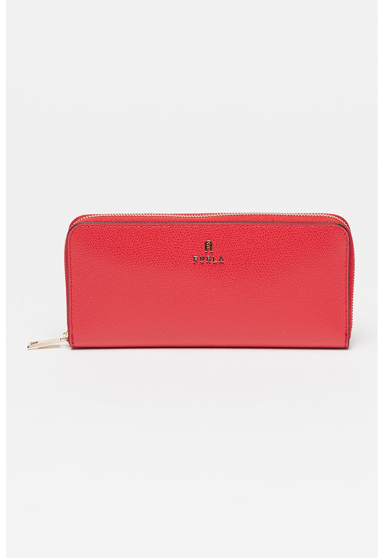 Portofel din piele cu fermoar Camelia