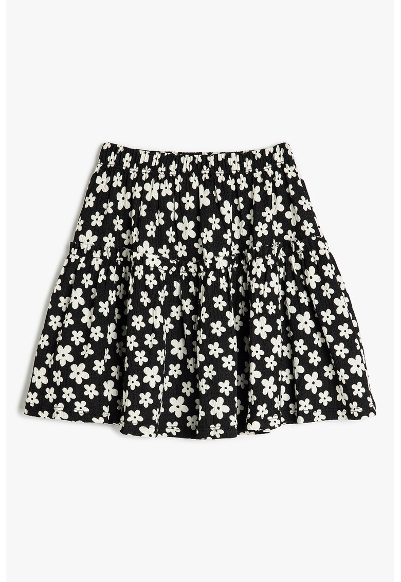 Fusta evazata cu imprimeu floral