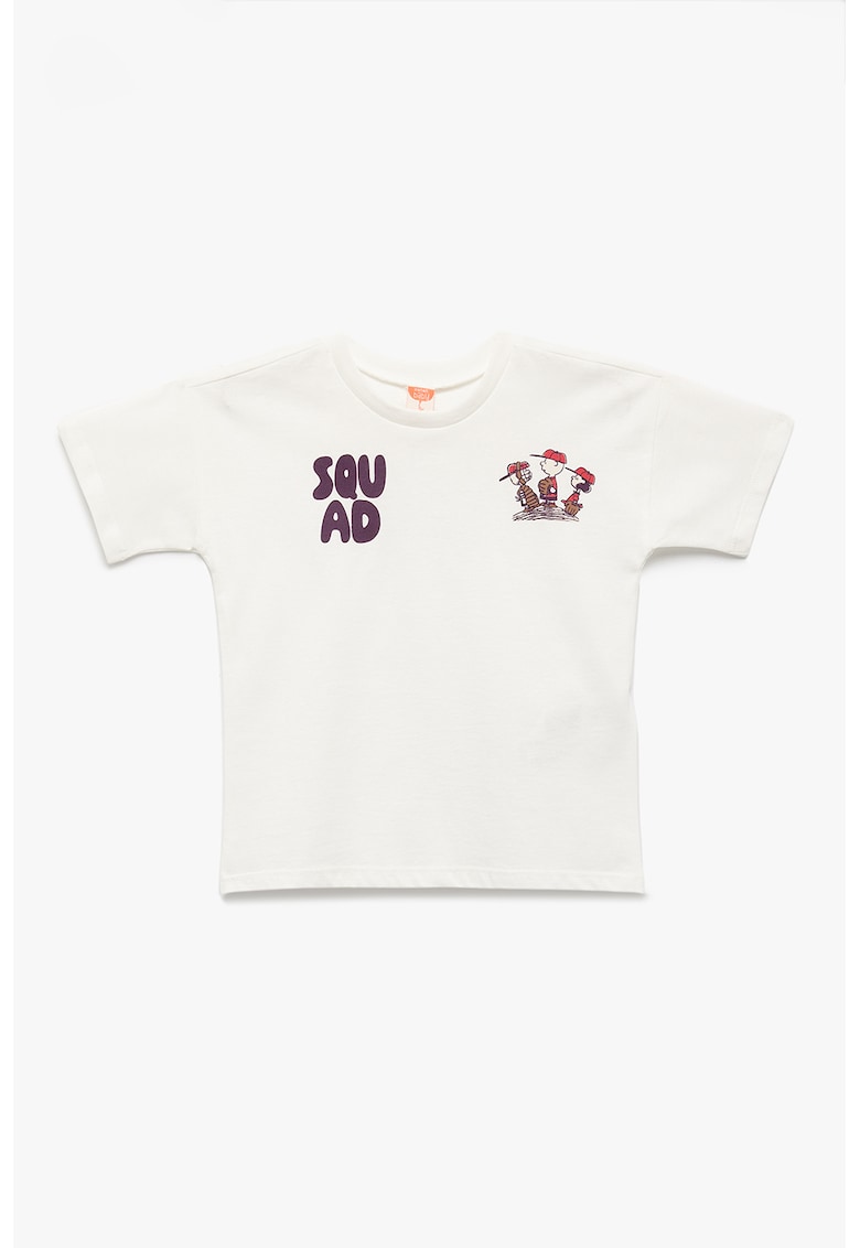 Tricou de bumbac cu imprimeu - Alb