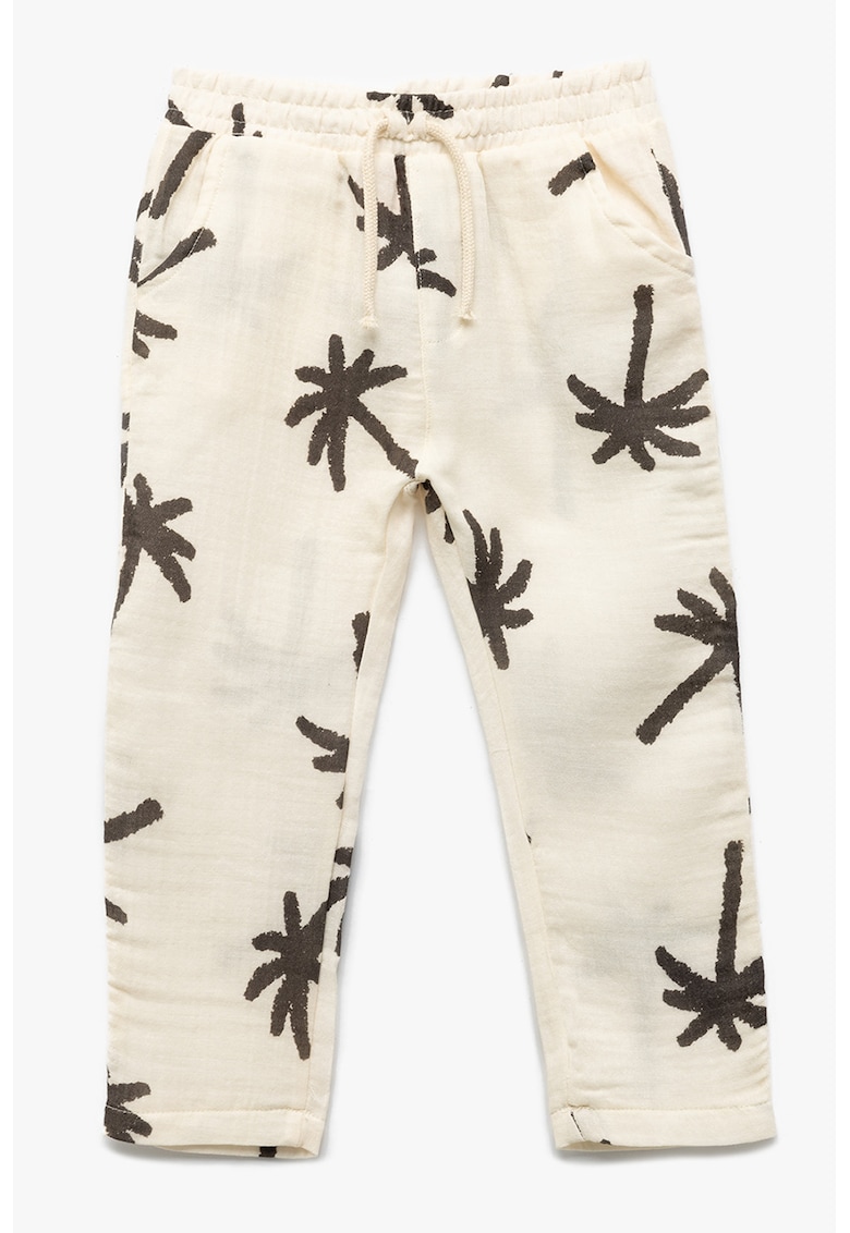 Pantaloni de bumbac cu snur