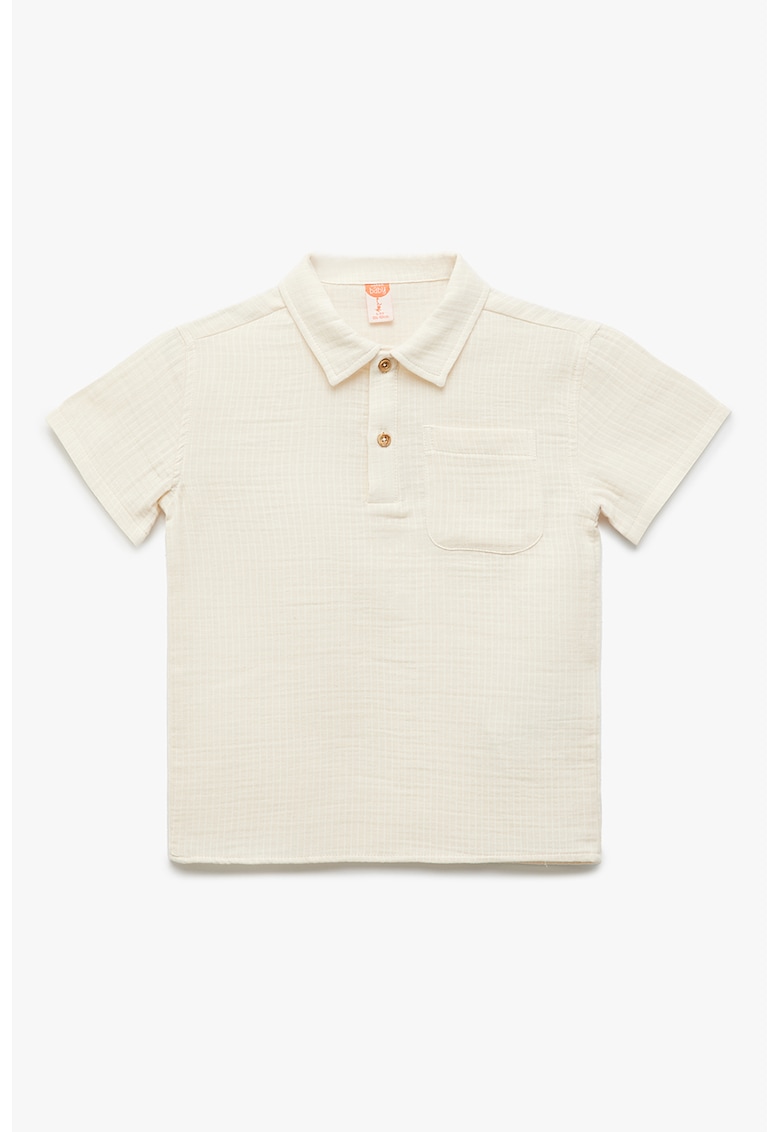 Tricou polo cu buzunar pe piept