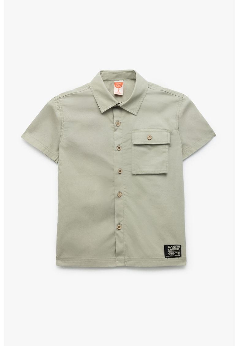Camasa de bumbac cu maneci scurte