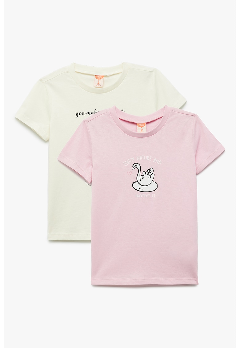 Set de tricouri din bumbac - 2 piese