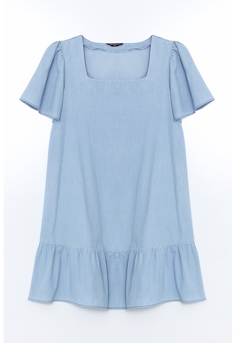 Rochie midi cu model uni Rochie midi cu model uni