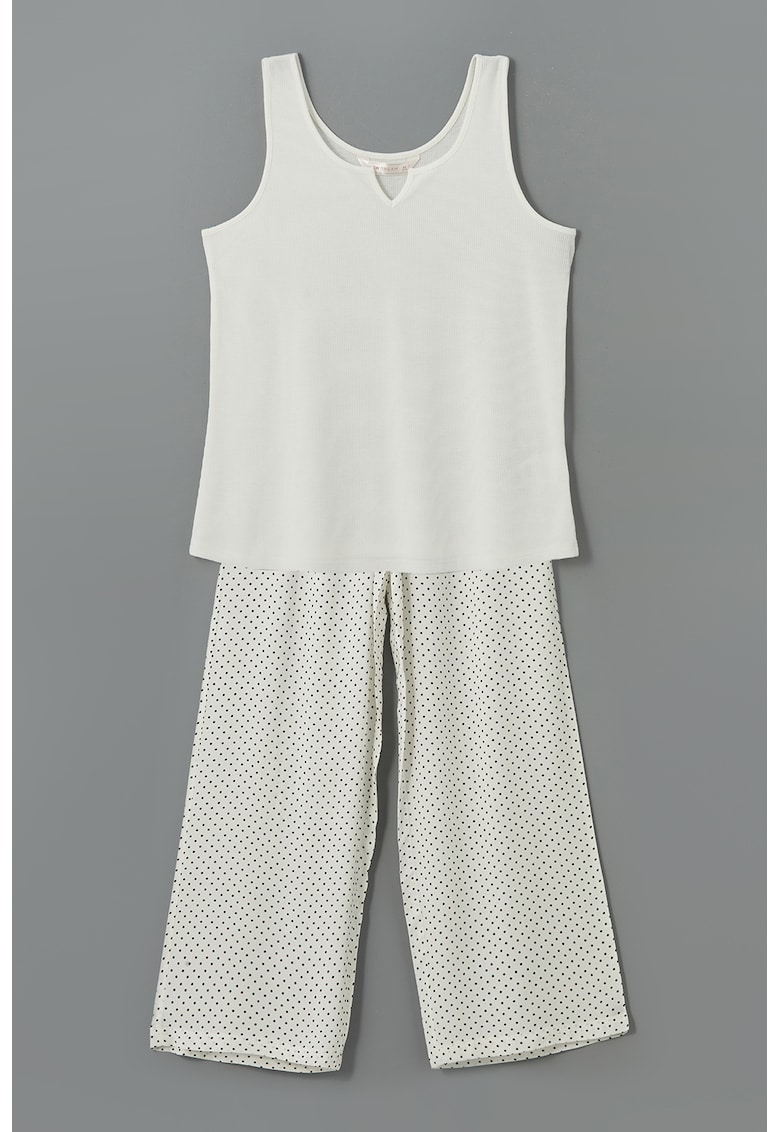 Pijama cu snur de ajustare in talie