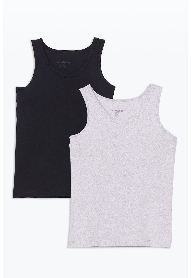 Set de top-uri cu model uni - 2 piese