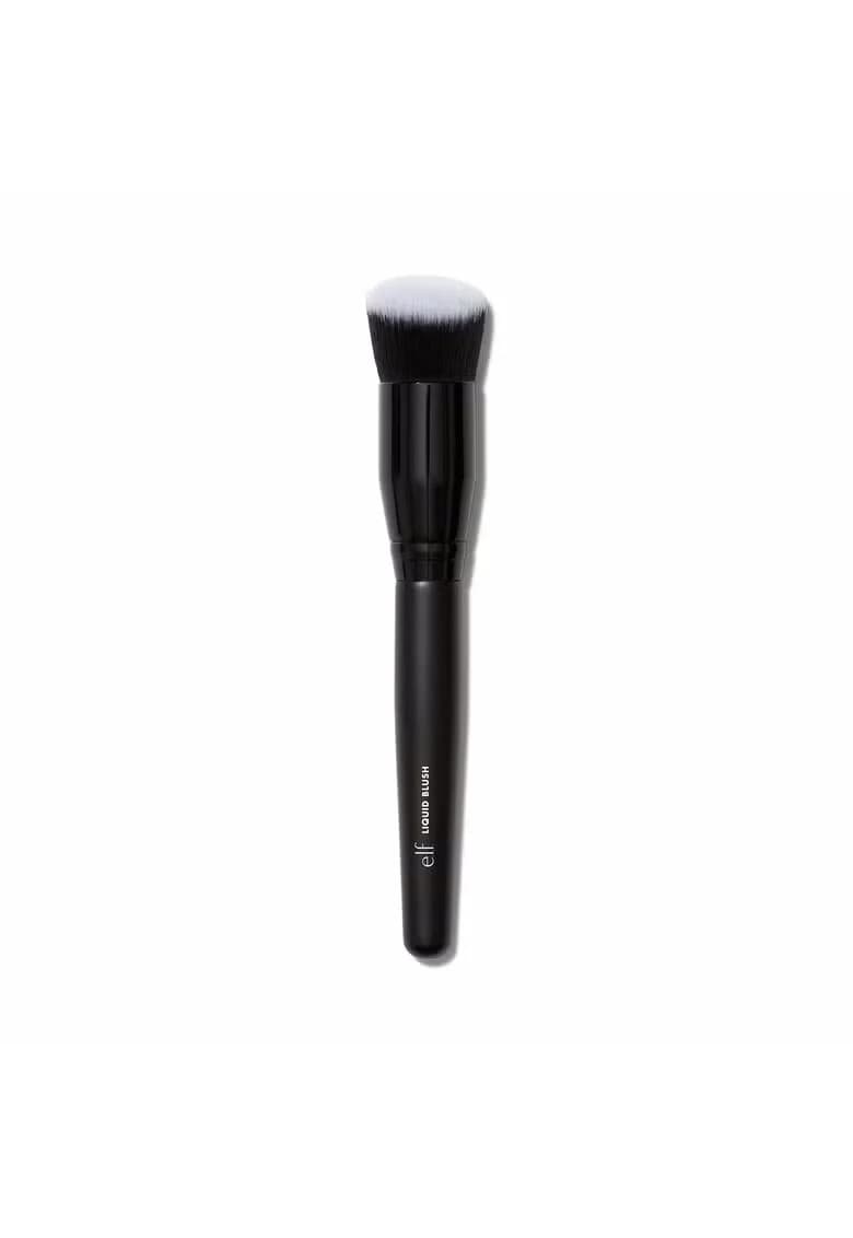 Pensula unghiulara pentru blush cu peri moi si densi e.l.f Cosmetics Liquid Blush Brush