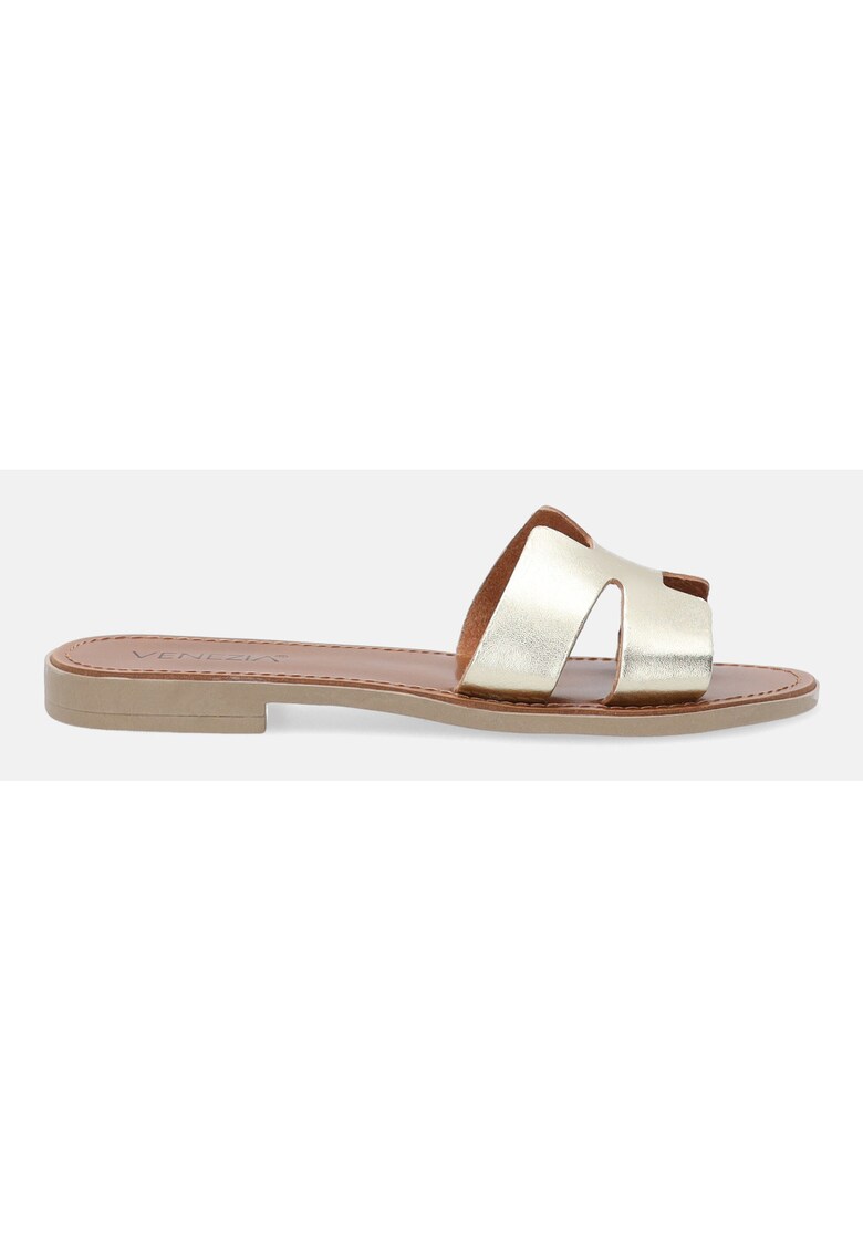 Papuci din piele Simona -