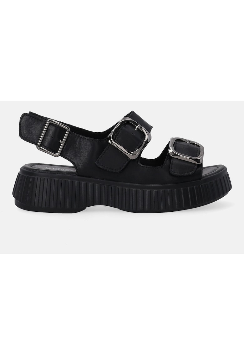 Sandale din piele cu platforma