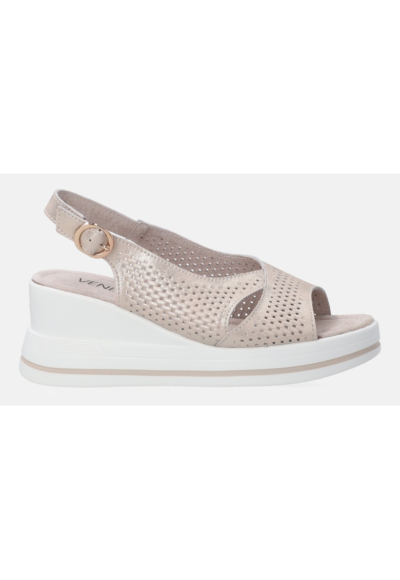 Sandale din piele cu perforatii