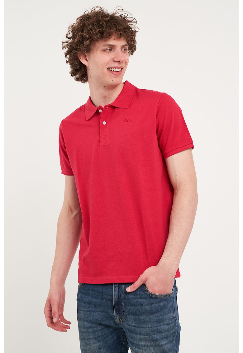 Tricou polo de bumbac din pique
