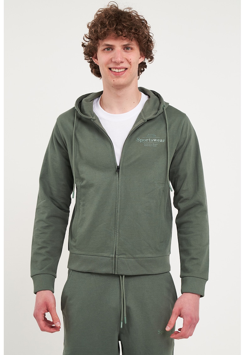 Hanorac uni cu fermoar