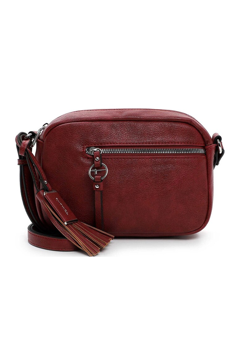 Geanta crossbody de piele ecologica Nele - Rosu inchis