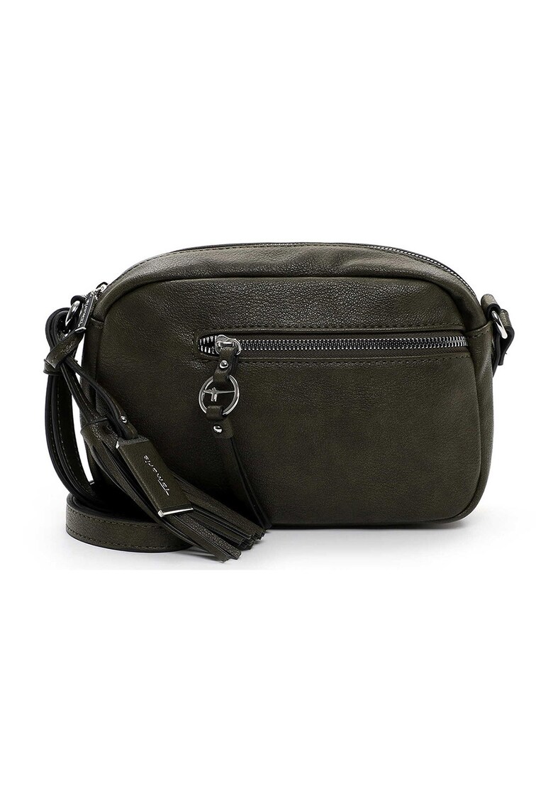 Geanta crossbody de piele ecologica Nele - Verde inchis