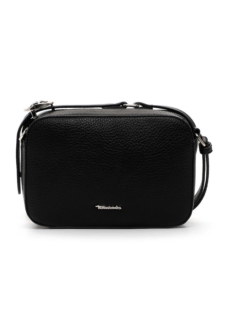 Geanta crossbody din piele ecologica cu logo - Negru