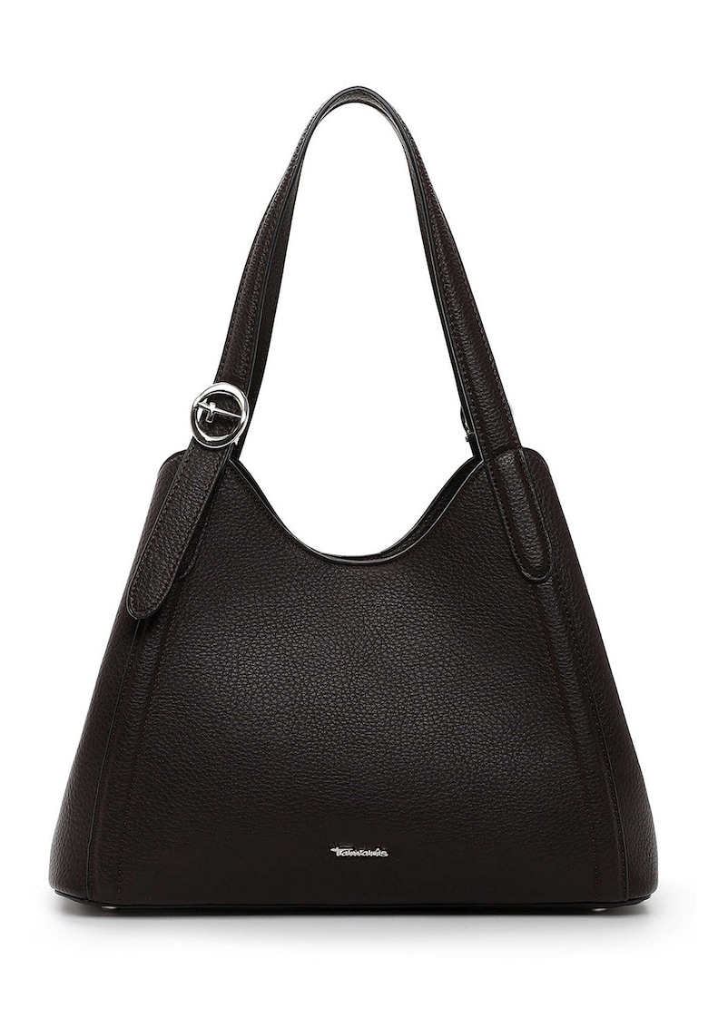 Geanta shopper din piele ecologica cu logo metalic discret