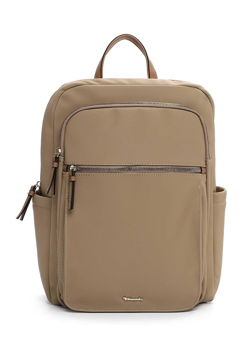 Rucsac din piele ecologica cu compartiment pentru laptop cu buzunare cu fermoar