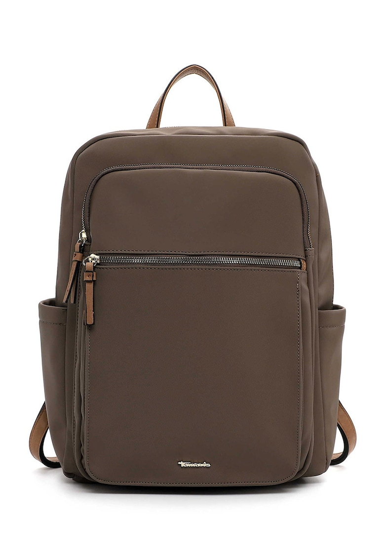 Rucsac din piele ecologica cu compartiment pentru laptop cu buzunare cu fermoar