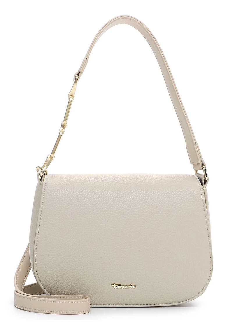 Geanta de piele ecologica cu bareta de umar si clapa