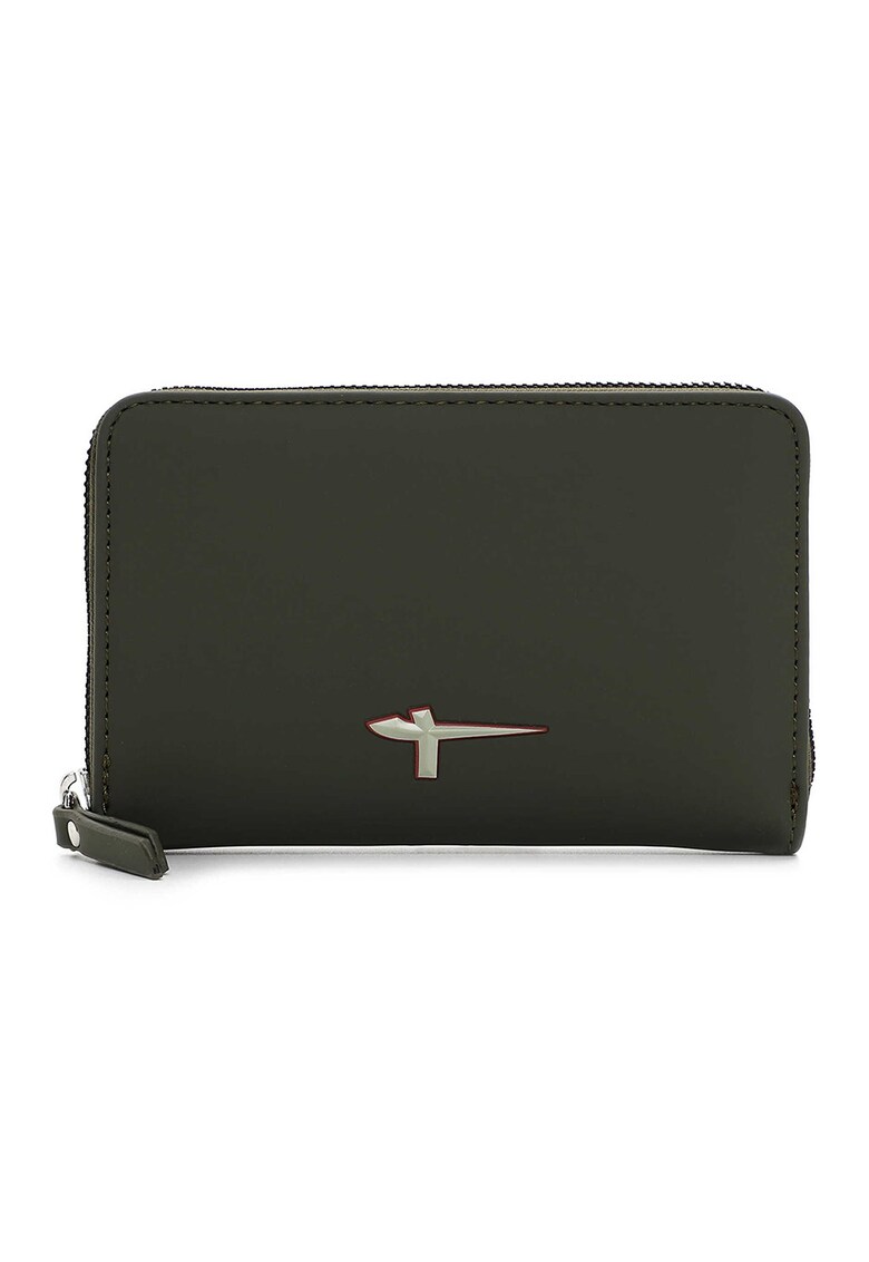 Portofel uni cu fermoar - Verde sparanghel